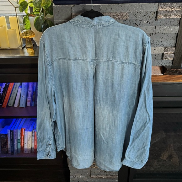 American Eagle Denim Utility Top - Picture 2 of 2
